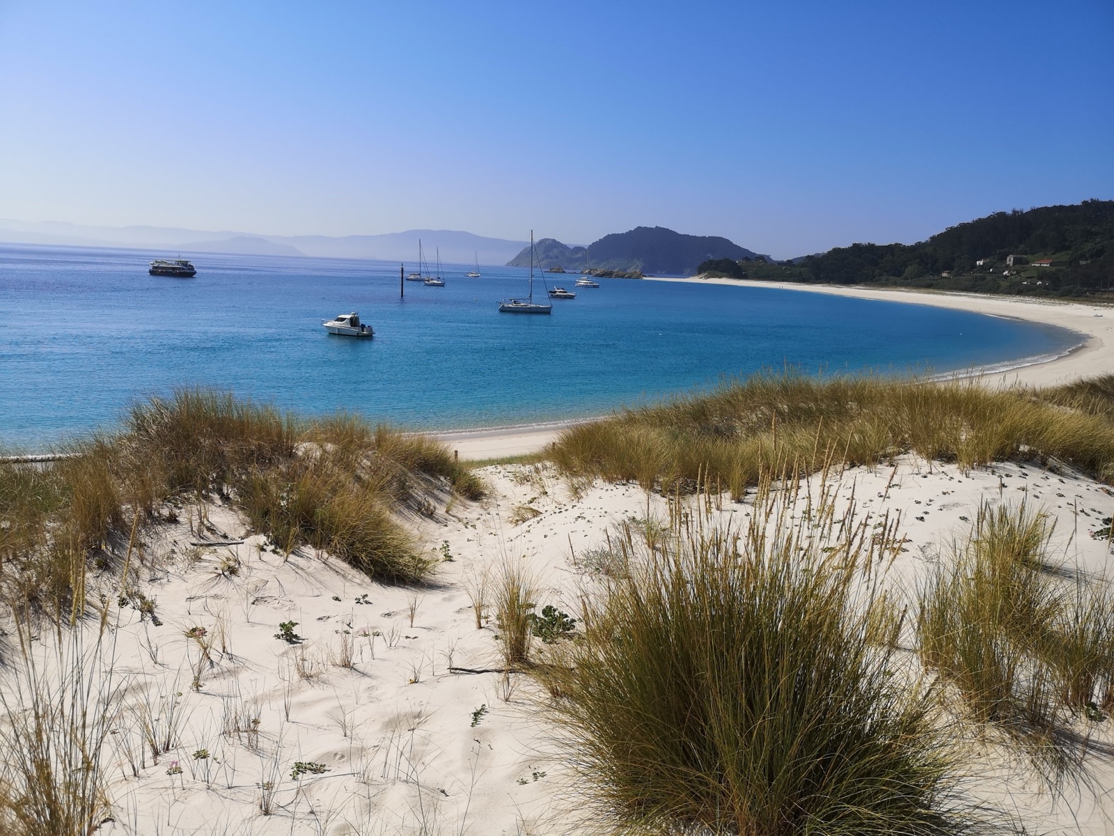 A bay of the Cies Islands off Vigo
